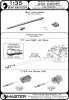 Master GM-35-047 A34 Comet - 77mm HV gun barrel & Besa MG barrels with resin mounts (for Tamiya kit) 1/35